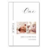 Toen we waren leeftijd trouwtafel nummer teken kaart (Voorkant)