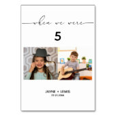 Toen we waren leeftijd trouwtafel nummer tekenen kaart (Voorkant)