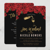 Toen weekend reisuitnodiging kaart (Voorkant / Achterkant)