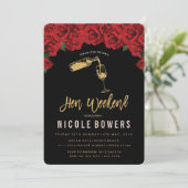 Toen weekend reisuitnodiging kaart (Staand voorkant)