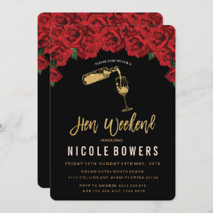 Toen weekend reisuitnodiging kaart