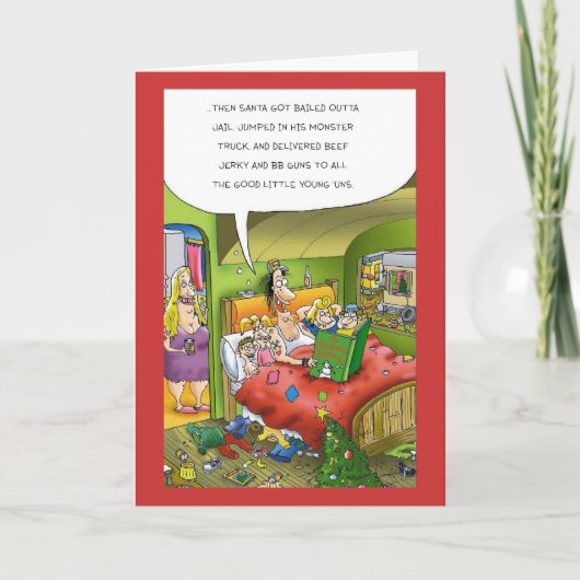 Toen werd de Kerstman uit de gevangenis gered... Feestdagen Kaart (Voorkant)