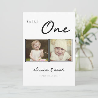Toen wij trouwtafel kaartjes, Tafelnummer