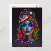 Toen zwart op rood landde - Ken Gage Art Briefkaart (Voorkant / Achterkant)