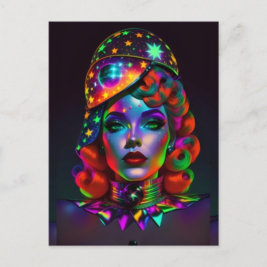 Toen zwart op rood landde - Ken Gage Art Briefkaart (Voorkant)