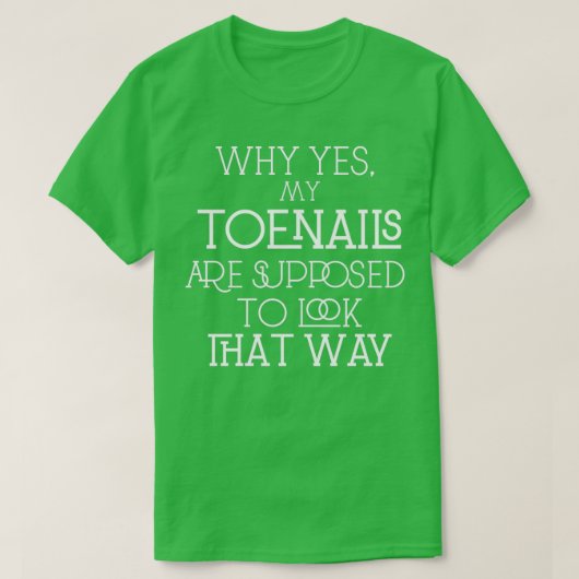Toenails uitvoeren t-shirt (Design voorkant)