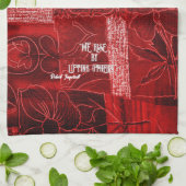 Toename door andere keuken-handdoeken-rode patchwo theedoek (Gevouwen)