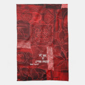 Toename door andere keuken-handdoeken-rode patchwo theedoek (Verticaal)