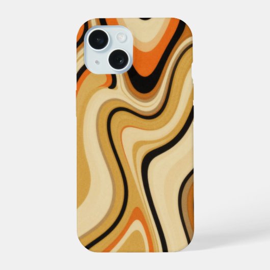 Toendra golven iPhone 15 case (Achterkant)