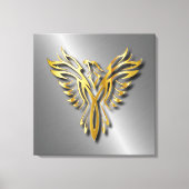 Toenemende gouden Flames van Phoenix Gold met scha Canvas Afdruk (Voorkant)