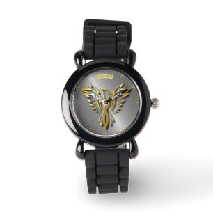 Toenemende gouden Flames van Phoenix Gold met scha Horloge