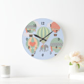 Toenemende luchtballonnetjes met luchtlephant grote klok (Huis)