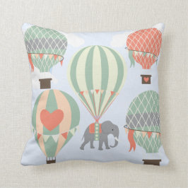 Toenemende luchtballonnetjes met luchtlephant kussen