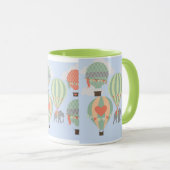Toenemende luchtballonnetjes met luchtlephant mok (Voorkant rechts)