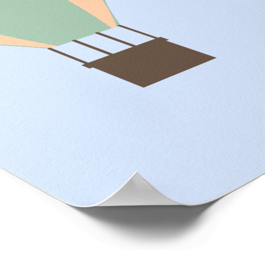 Toenemende luchtballonnetjes met luchtlephant poster (Hoek)