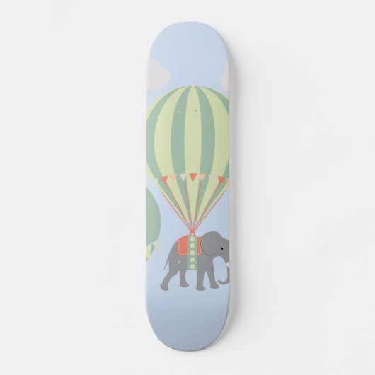 Toenemende luchtballonnetjes met luchtlephant skateboard (Voorkant)