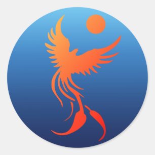 Toenemende Phoenix in Flames Sticker