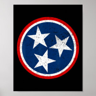 Toennessee Volunter State - Distress Tristar Fla Poster