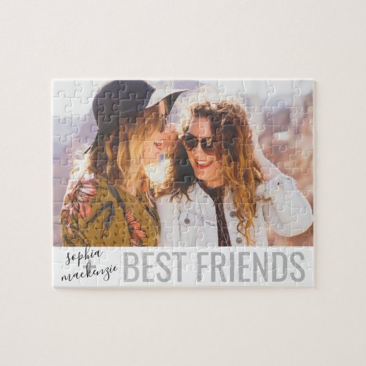 Toepasje Foto Puzzle Best Friends Birthday Gift Legpuzzel (Horizontaal)