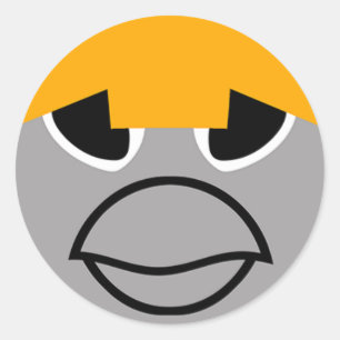 Toepasselijke bubla-Chan Clupkitz Ronde Sticker