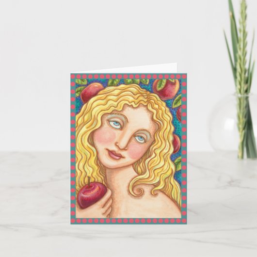 TOEPASSEN EN BIBLICAL FOLK ART NOTE KAART Blank (Voorkant)