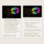 Toepassen en tips - regenboogliften visitekaartje (Voorkant /achterkant)