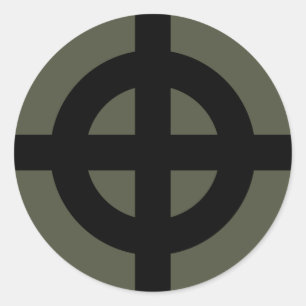 Toepassingsgebied Pet Sticker, Keltische kruis, st Ronde Sticker