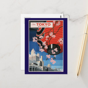 Toer Tokyo, Japan, reisposter, Briefkaart