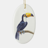 Toerasbare tropische vogel keramisch ornament (Rechts)