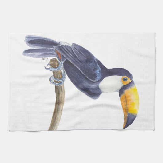 Toerasbare tropische vogel theedoek (Horizontaal)