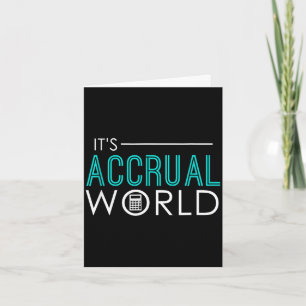 Toerekening wereld grappige boekhouding & accounta kaart