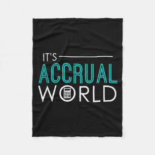 Toerekeningswereld grappige accounting & accountan fleece deken