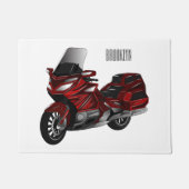 Toerental cartoon deurmat (Voorkant)