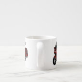 Toerental cartoon espresso kop (Achterkant)