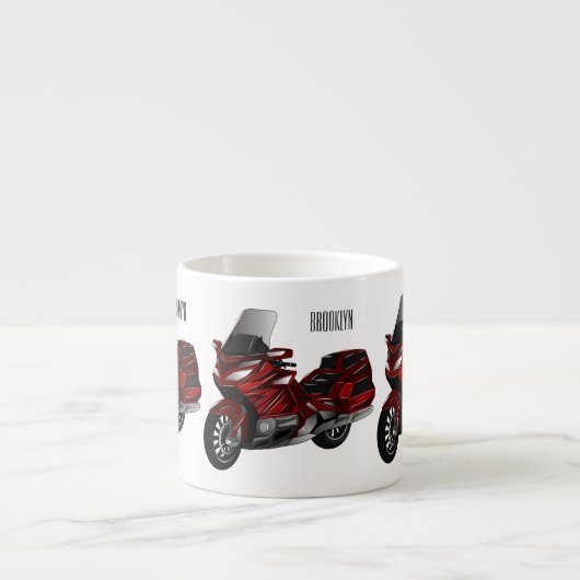 Toerental cartoon espresso kop (Voorkant)