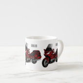 Toerental cartoon espresso kop (Voorkant rechts)