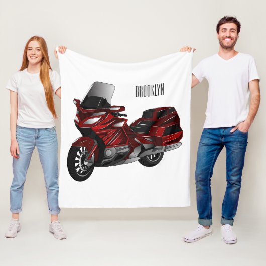 Toerental cartoon fleece deken (In situ)