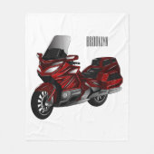 Toerental cartoon fleece deken (Voorkant)