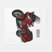Toerental cartoon fleece deken (Voorkant (Horizontaal))