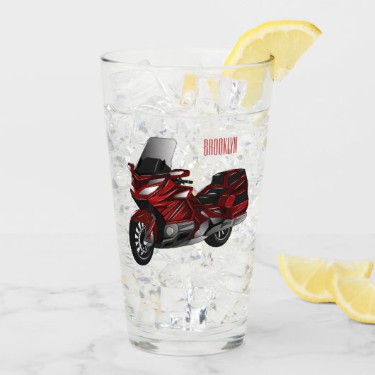 Toerental cartoon glas (Achterkant ijs)