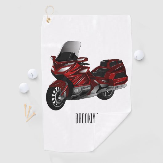 Toerental cartoon golfhanddoek (Insitu)