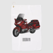 Toerental cartoon golfhanddoek (Voorkant)