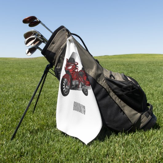 Toerental cartoon golfhanddoek (Groen)