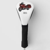 Toerental cartoon golfheadcover (Voorkant)