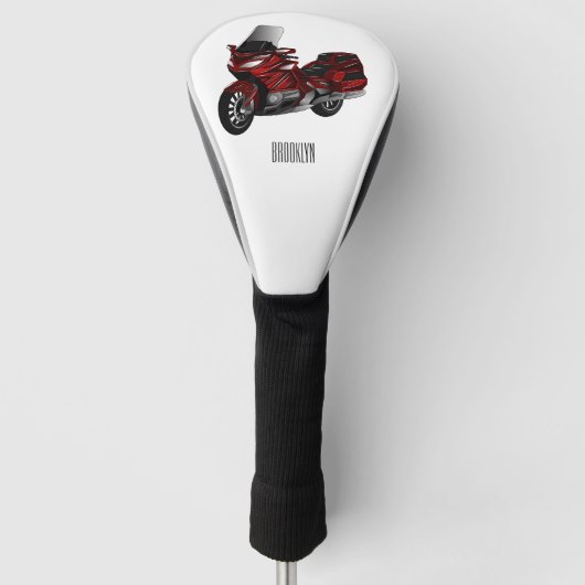 Toerental cartoon golfheadcover (Voorkant)