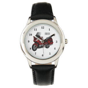 Toerental cartoon horloge