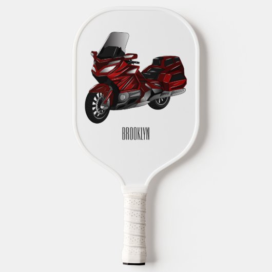 Toerental cartoon pickleball paddle (Achterkant)