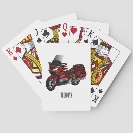 Toerental cartoon pokerkaarten (Achterkant)