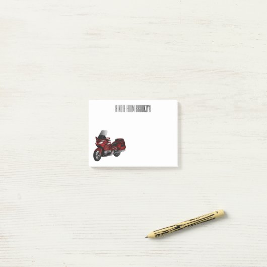 Toerental cartoon post-it® notes (Op bureau)