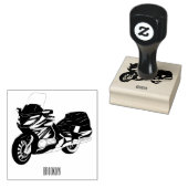 Toerental cartoon rubberstempel (Gestempeld)